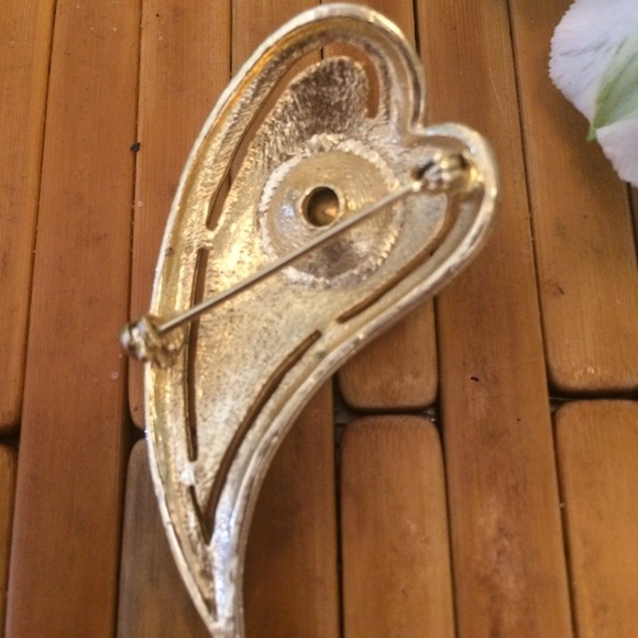 💜Gorgeous Purple Set in Gold vintage Brooch💜 - Picture 3 of 5